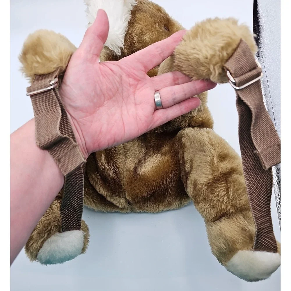 Hug A Pet Koala Plush Backpack Brown Stuffed Animal Made in Taiwan R.O.C.